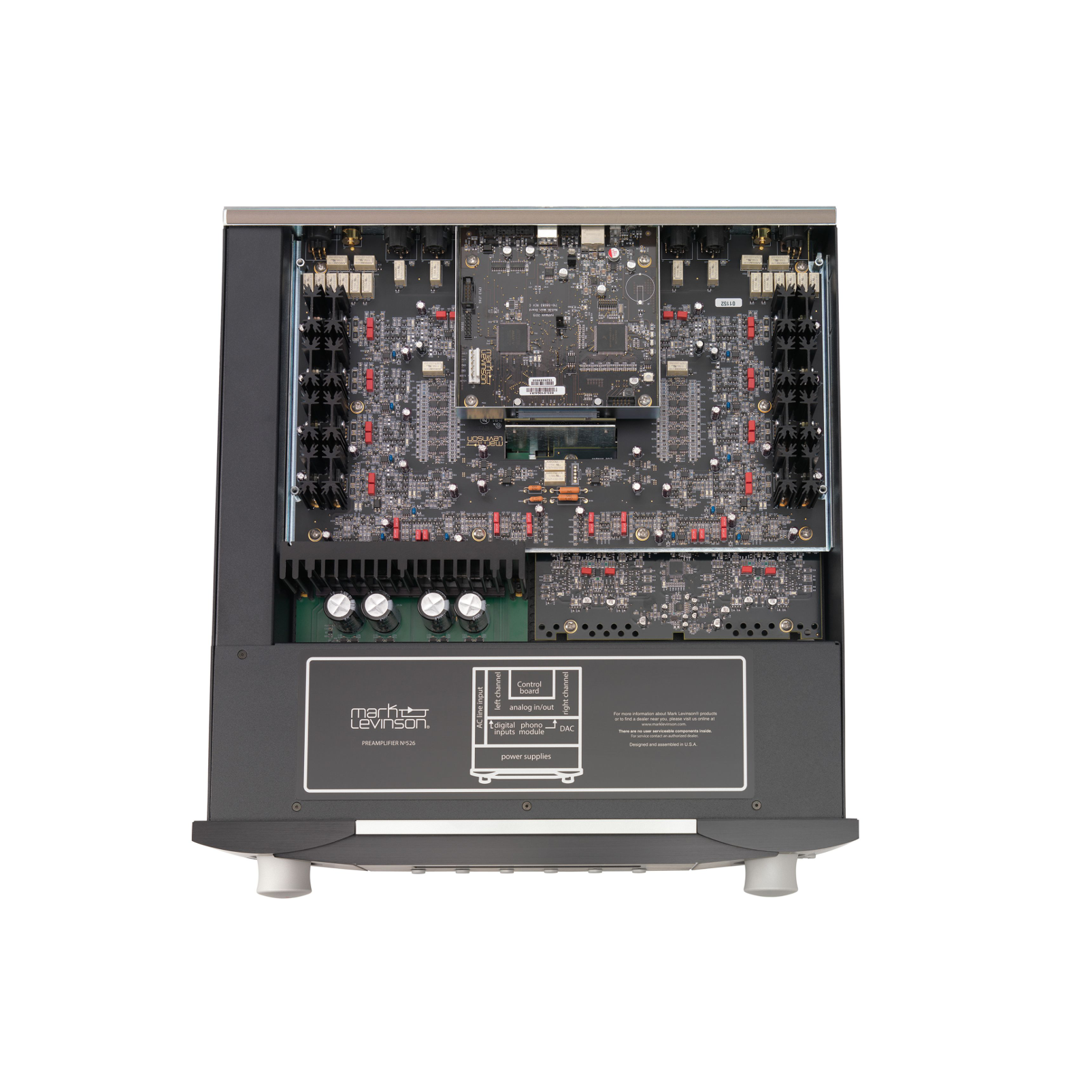 № 526 - Black - Dual-Monaural Preamplifier for Digital and Analog Sources - Front