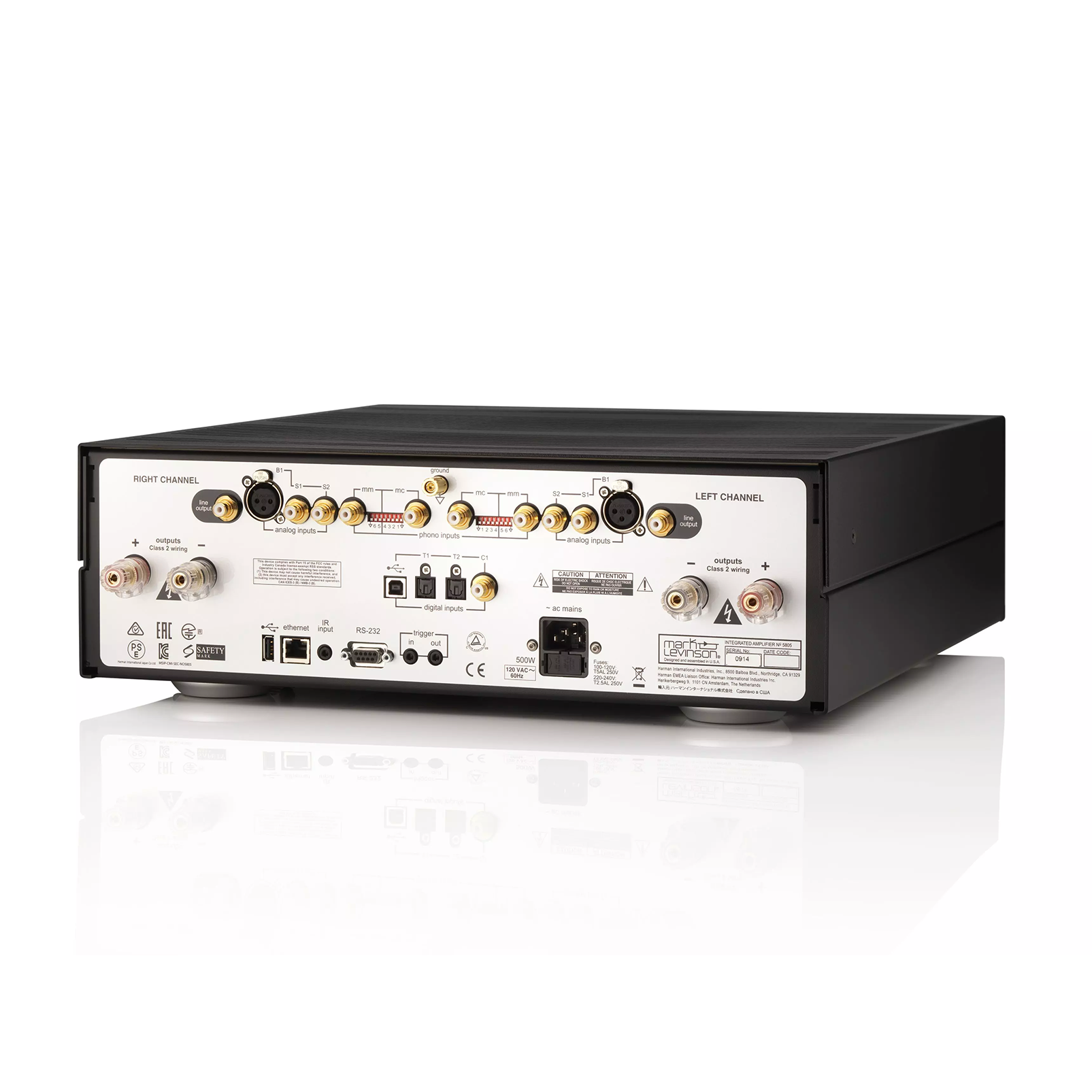 № 5805 - Black / Silver - Integrated Amplifier for Digital and Analog sources - Detailshot 1